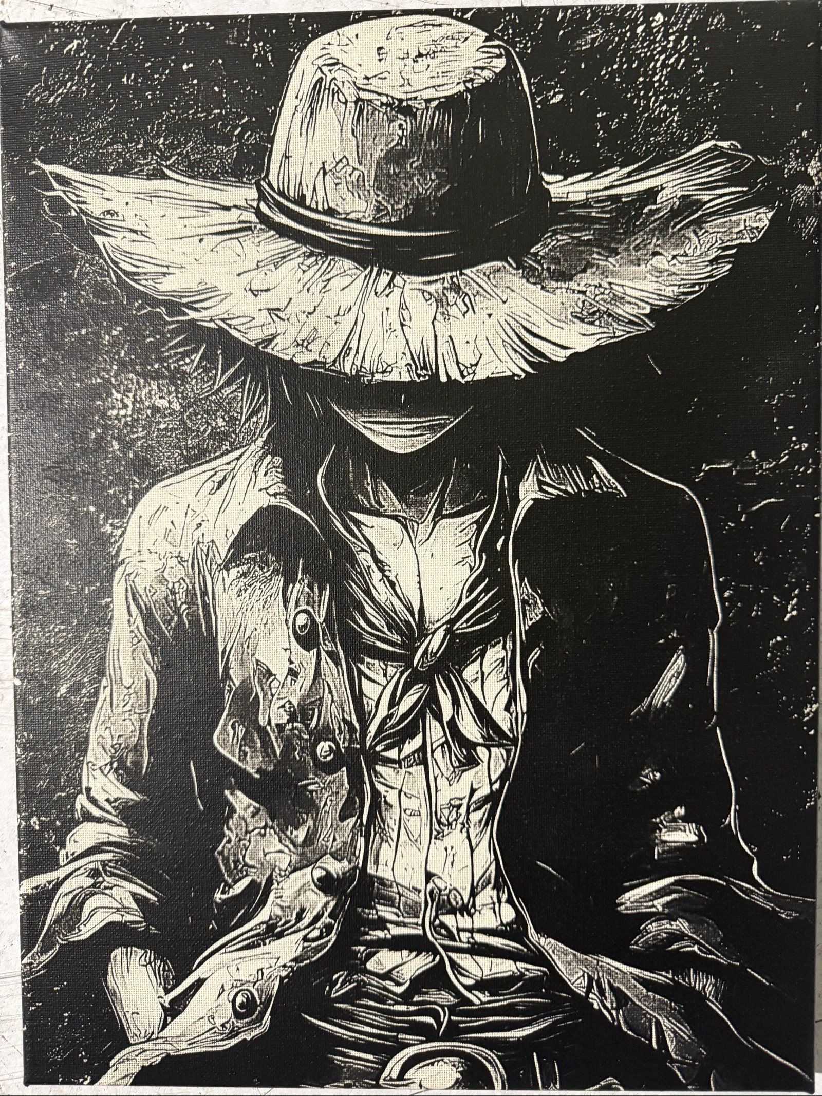 Realistische Luffy-stijl op canvas 30x40cm – photo 4